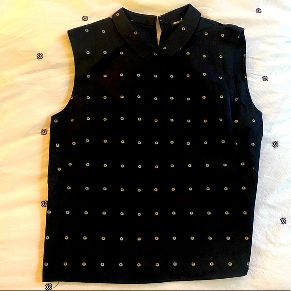 Sleeveless Black and White Steven Alan Top Blouse - Made in USA - Picture 2 of 7